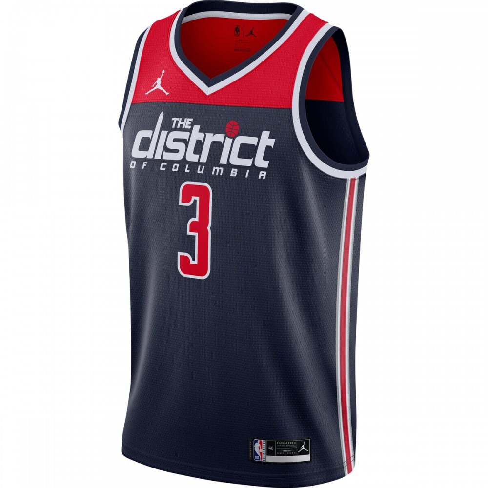 Bradley Beal Washington Wizards Jordan Brand 2020/21 Swingman Jersey - Statement Edition - Navy-Pro Kit Vault | Brand New 26/27 Sports Jerseys